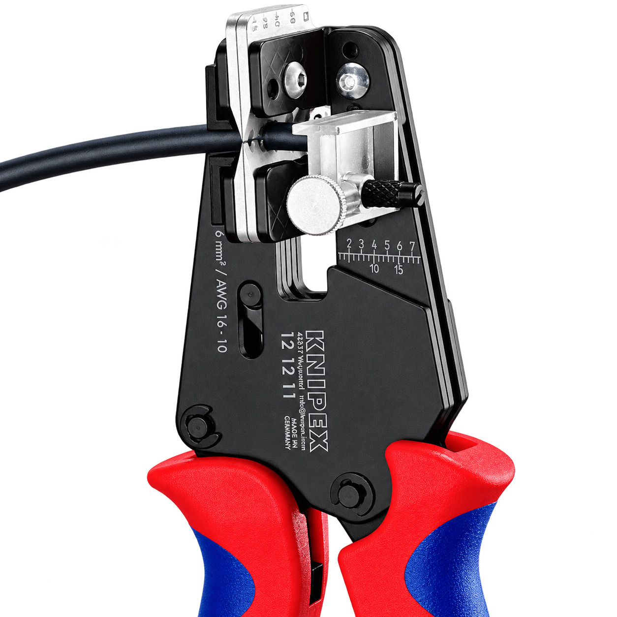 Pince à dénuder 1.5/2.5/4/6 mm² Knipex 12 12 11 